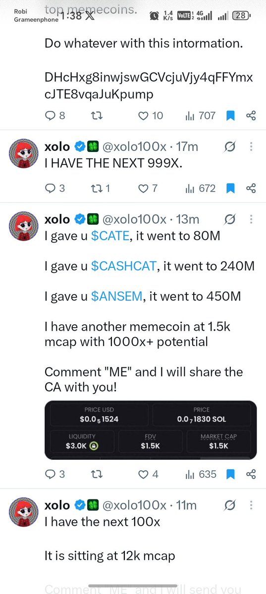 FahimS558's tweet photo. @xolo100x 4Xy1pGSM5MxzFedFW2gbeiTuD7tWb4omPBaxkHdu7yaL

Blessed me please https://t.co/EiqTWTR8WP