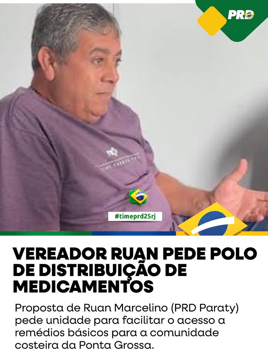prd25_rj's tweet photo. Nosso vereador Ruan Marcelino #PRDParaty levantou a bandeira da saúde sem fronteiras e protocolou o pedido por uma unidade para facilitar o acesso aos medicamento gratuitos do SUS para quem mora na área costeira.
Você acompanha online o trabalho do vereador da sua cidade? https://t.co/yK5dYgrNGP