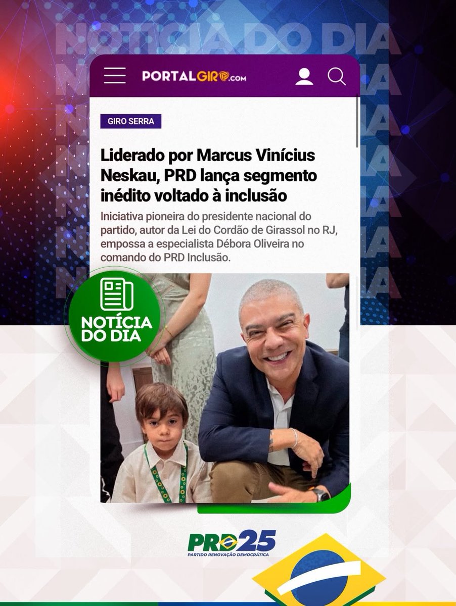 prd25_rj's tweet photo. 📷 #PRDnaMídia a criação do #PRDInclusão já atingiu nossa meta inicial de colocar o tema em evidência, e teve repercussão nos veículos de notícias.
Só trazendo o tema para o diálogo combatemos a invisibilização de tantas pessoas em nossa sociedade. https://t.co/5Q6u9A0jk5
