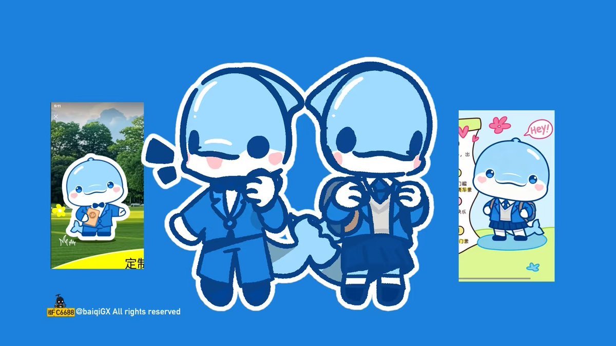 baiqiGX's tweet photo. #mascot #whale https://t.co/3aeqRXBvUD