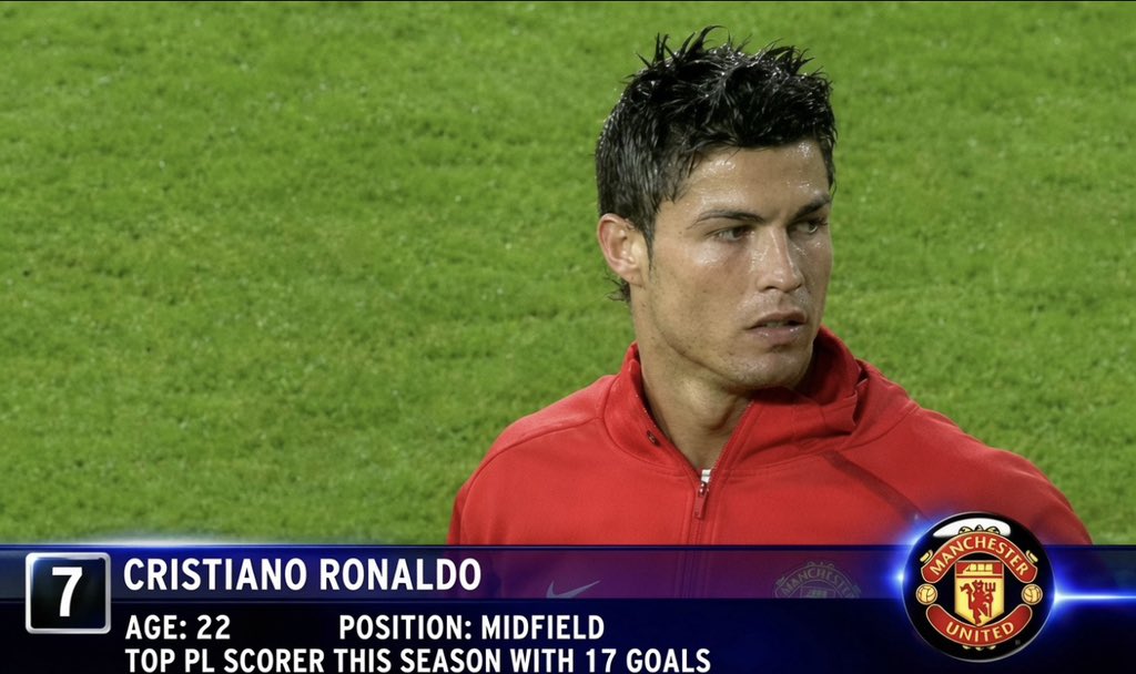 RonaldoW7_'s tweet photo. Top Premier League scorer while playing as a midfielder. 😭😭 https://t.co/xbG9fM5fkg