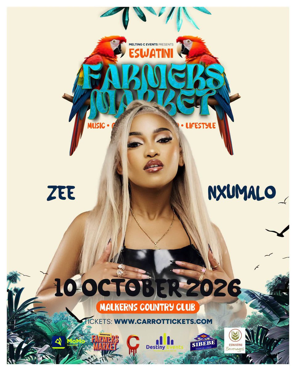 umhlangaswz's tweet photo. Eswatini Farmers Market πΏ
early bird tickets out now!! π₯³π€©π₯
Kids below 3 years : free entry
Kids below 13 years : E120
General : E250
VIP : E750
Headliners: OSCAR MBO, ZEE NXUMALO and MORE TBA πππΎ
Vendor stalls applications now open as well πΎ
#BookmarkThis https://t.co/RGoKtyN9W7