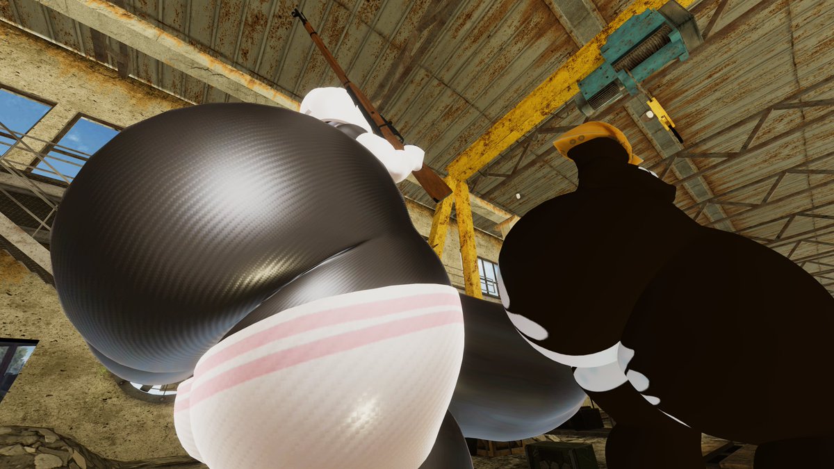 Splendorwv's tweet photo. Other two pics I had taken while at this shooting range world. Here's Passion teasing @FreakyKaiNSFW and his big booty 🤍💗 https://t.co/v3pvPyDoaX