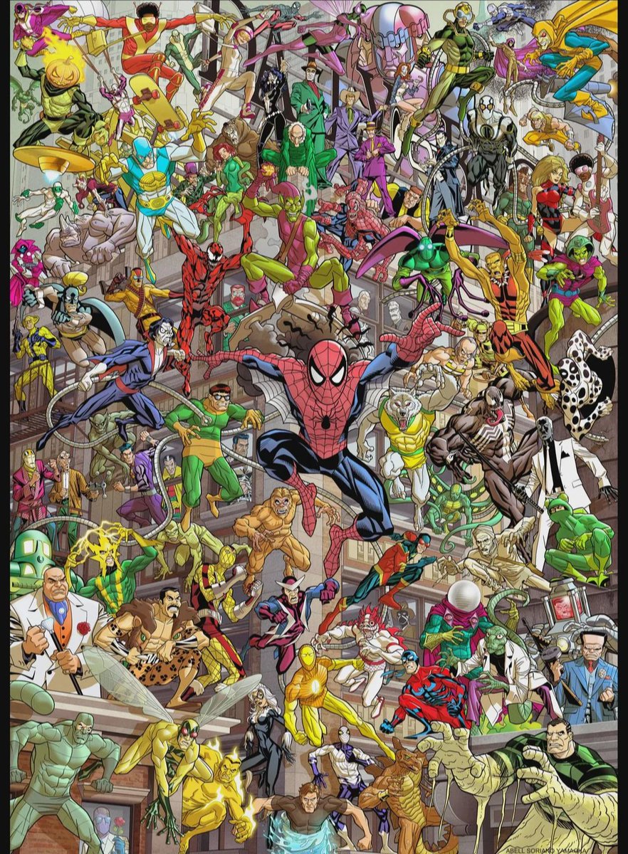 Sksj002's tweet photo. Spider-Man's Rouges Gallery 

MCU                                              MARVEL https://t.co/TwPrvMWsrO