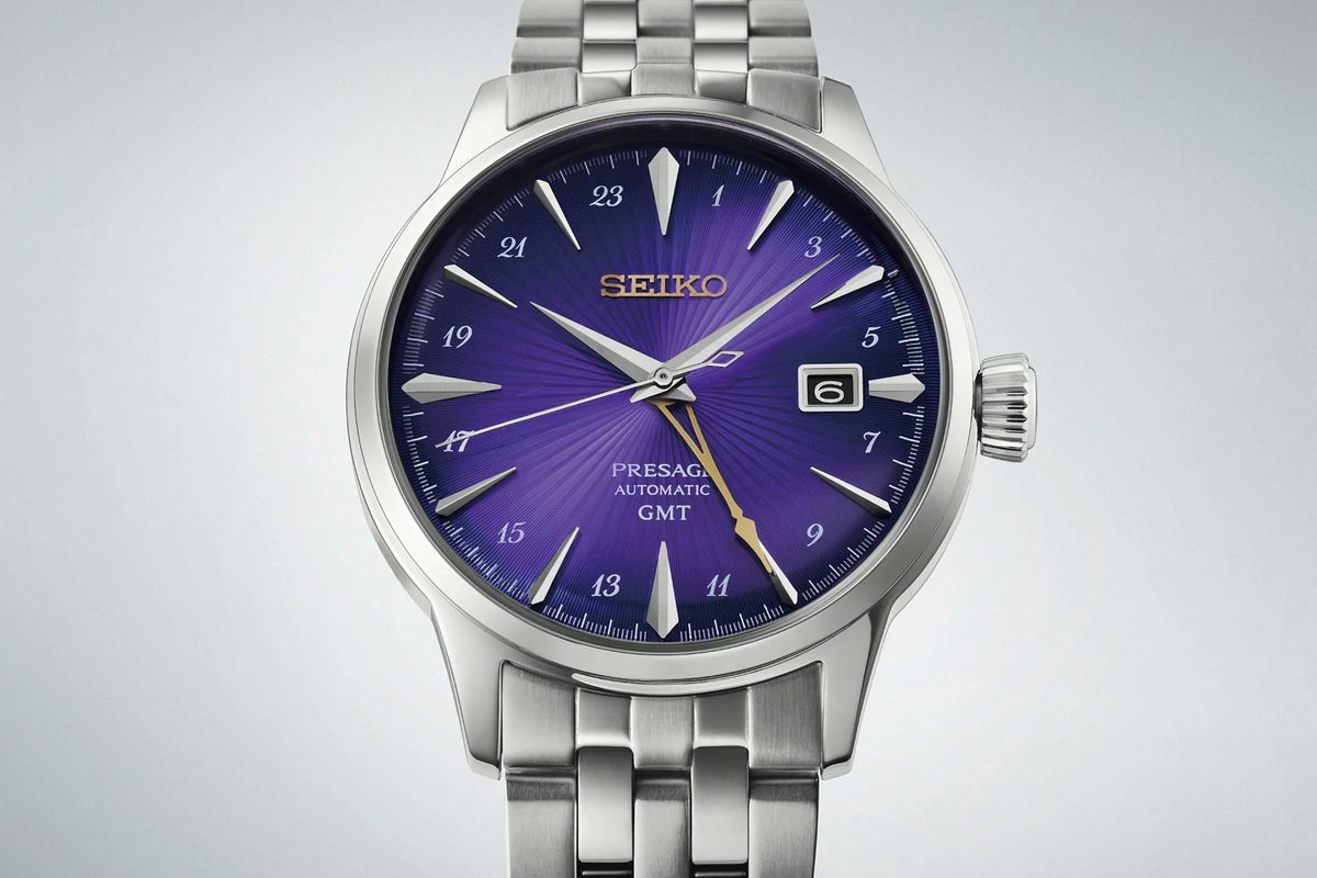 baldassarreted's tweet photo. Seiko Introduces Six “Edo Purple” Limited Edition Watches For 145th Anniversary

Read more: https://t.co/YXwgZTEZHz

Purple and gold come together across six limited edition Seiko releases inspired by Edo, the former name of Tokyo.

The lineup ranges from $450 to $2,700 and spans the Prospex Alpinist, Prospex Speedtimer, Astron GPS Solar, Presage Cocktail Time, Seiko 5 Sports SKX, and a retro-inspired “Rotocall” digital watch based on the 1982 original.