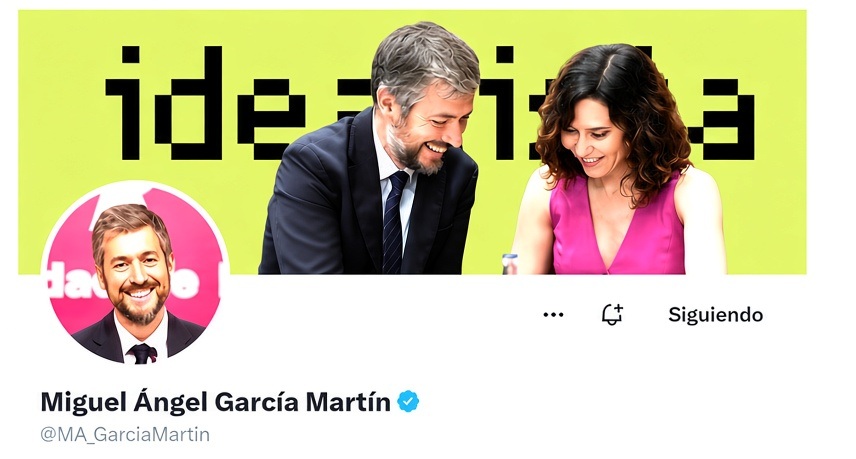 Idiazaquso's tweet photo. @MA_GarciaMartin , mi Consejero de Presidencia, acaba de actualizar su perfil https://t.co/IBSXCOusJJ