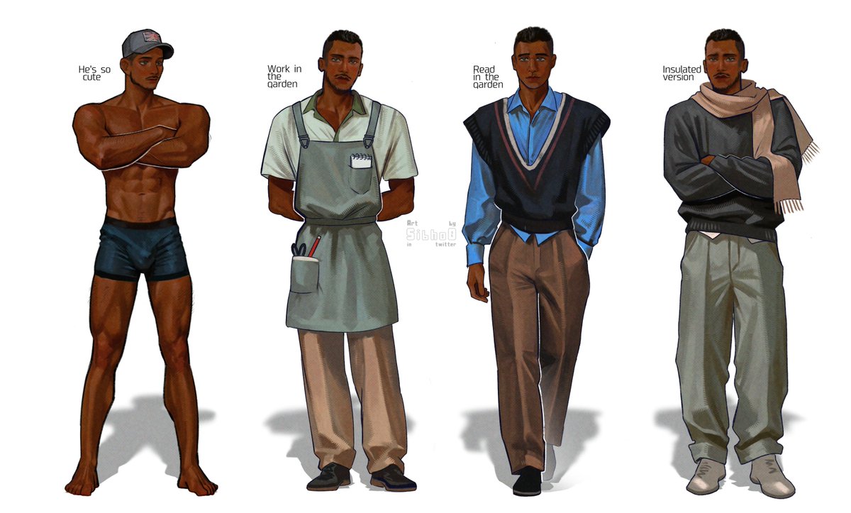 sibho0's tweet photo. farmer #kylegarrick clothing options for my au (4/4) https://t.co/JY2B2bz5vJ