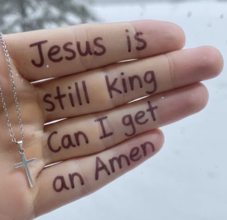 GodsGracell7's tweet photo. JESUS is my king.
If he is your king put 
AMEN https://t.co/NLsQj1LyHA