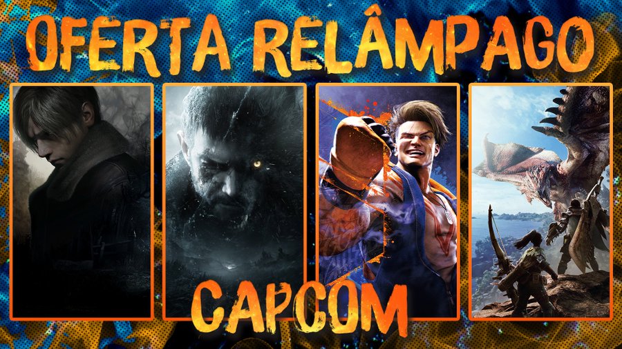 CapcomBrasil's tweet photo. Aumente o calor com a Oferta Relâmpago de Capcom em Nuuvem!

Economize muito em títulos para PC de nossas principais franquias, como Resident Evil, Street Fighter, Monster Hunter e muito mais!

https://t.co/XQZ1V6cEDp https://t.co/qXTeXhL512