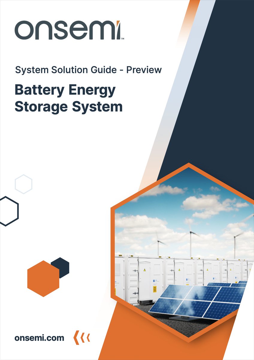 onsemi's tweet photo. Our latest solution guide explores AC- and DC-coupled BESS designs, common power-conversion topologies, high-voltage design considerations and the semiconductor technologies supporting next-generation energy infrastructure. https://t.co/9j0S2T2YmC