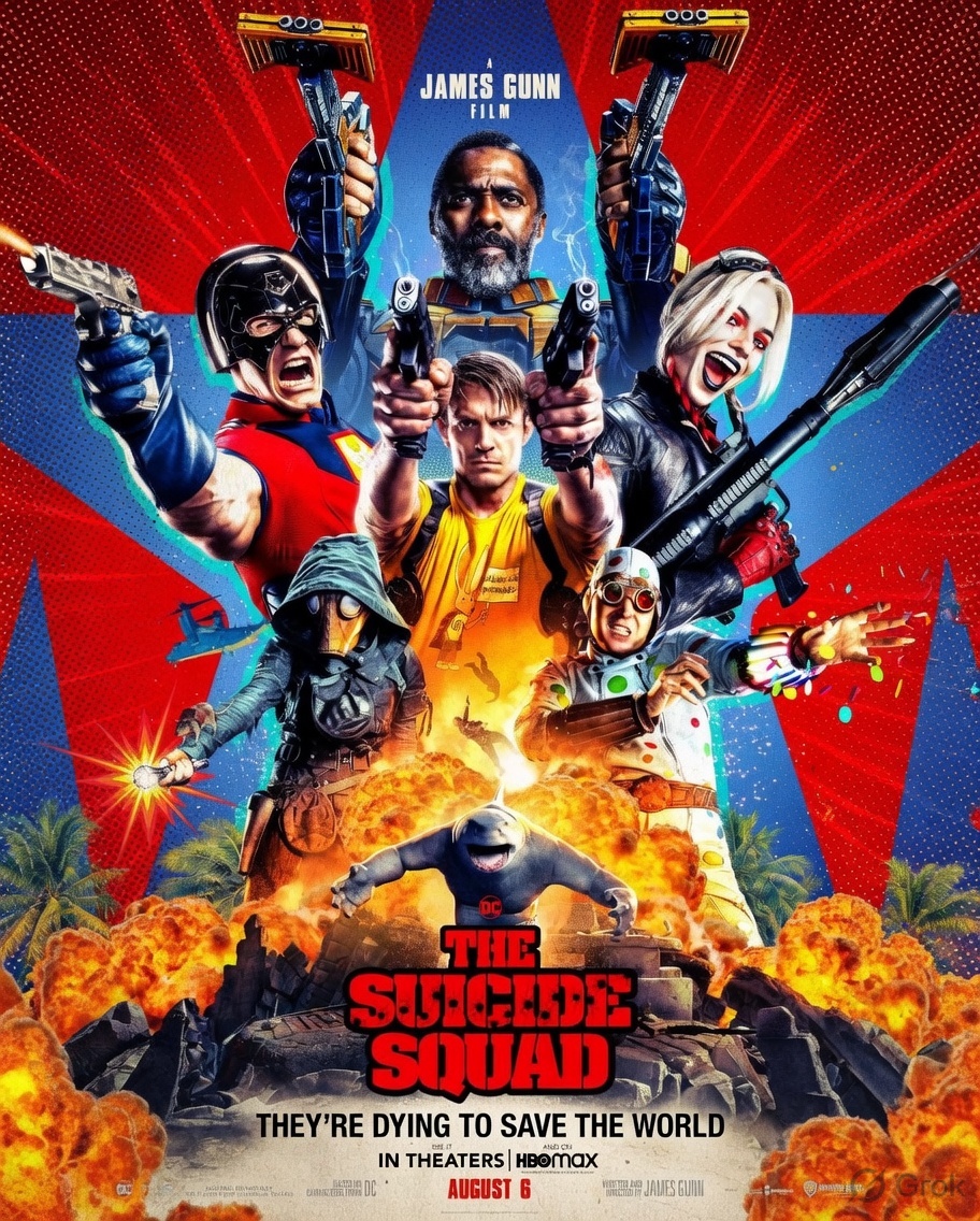 Updates4DC's tweet photo. James Gunn's The Suicide Squad was released 5 years ago today.

After Disney temporarily fired him from Guardians of the Galaxy Vol. 3, Warner Bros. gave Gunn total creative freedom, resulting in one of the boldest and most filmmaker-driven films in DC history. https://t.co/FEnEdlMasi