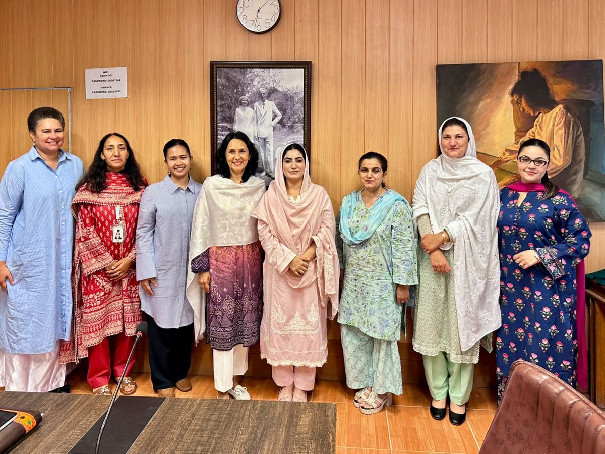 ncswpk's tweet photo. Chairperson NCSW, Ms Noureen Bano Lehri, welcomed an Asian Development Bank delegation to discuss collaboration on gender equality &amp; women's empowerment. Discussions focused on NGDP, legal reforms, gender responsive institutions &amp; joint initiatives to advance rights in Pakistan. https://t.co/x8eoWWCKxF