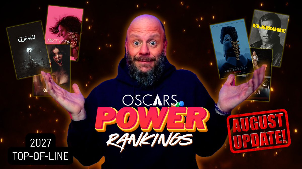 TheAwardsGarage's tweet photo. My August #Oscars #PowerRankings Updates are here. Recorded yesterday &amp; as usual they're already outdated 😅. I think I'm done toying with the graphics too, lmk if u like the look 😇

Watch 👉🏼 https://t.co/mnx39Hinyf https://t.co/6EKTPY6fm3