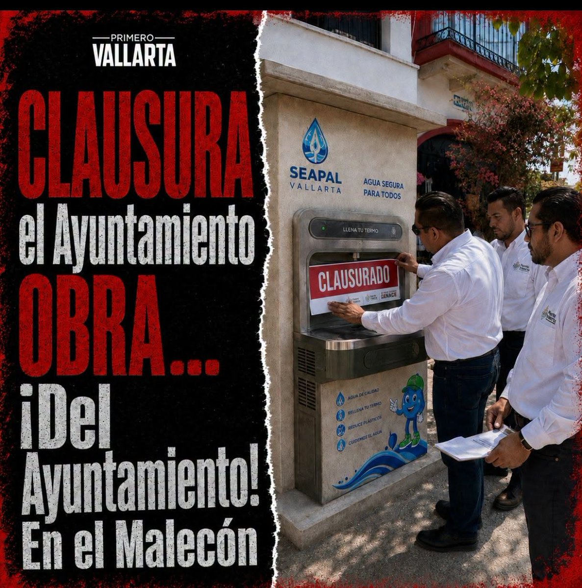 VallartaPrimero's tweet photo. 𝗔𝗬𝗨𝗡𝗧𝗔𝗠𝗜𝗘𝗡𝗧𝗢 𝗦𝗘 𝗖𝗟𝗔𝗨𝗦𝗨𝗥𝗔 𝗔 𝗦𝗜́ 𝗠𝗜𝗦𝗠𝗢 𝗘𝗡 𝗘𝗟 𝗠𝗔𝗟𝗘𝗖𝗢́𝗡
#PrimeroVallarta TE INFORMA con ironía. #PuertoVallarta #Vallarta #Seapal
https://t.co/QwNwODiqoh https://t.co/T1WGG4ChHo
