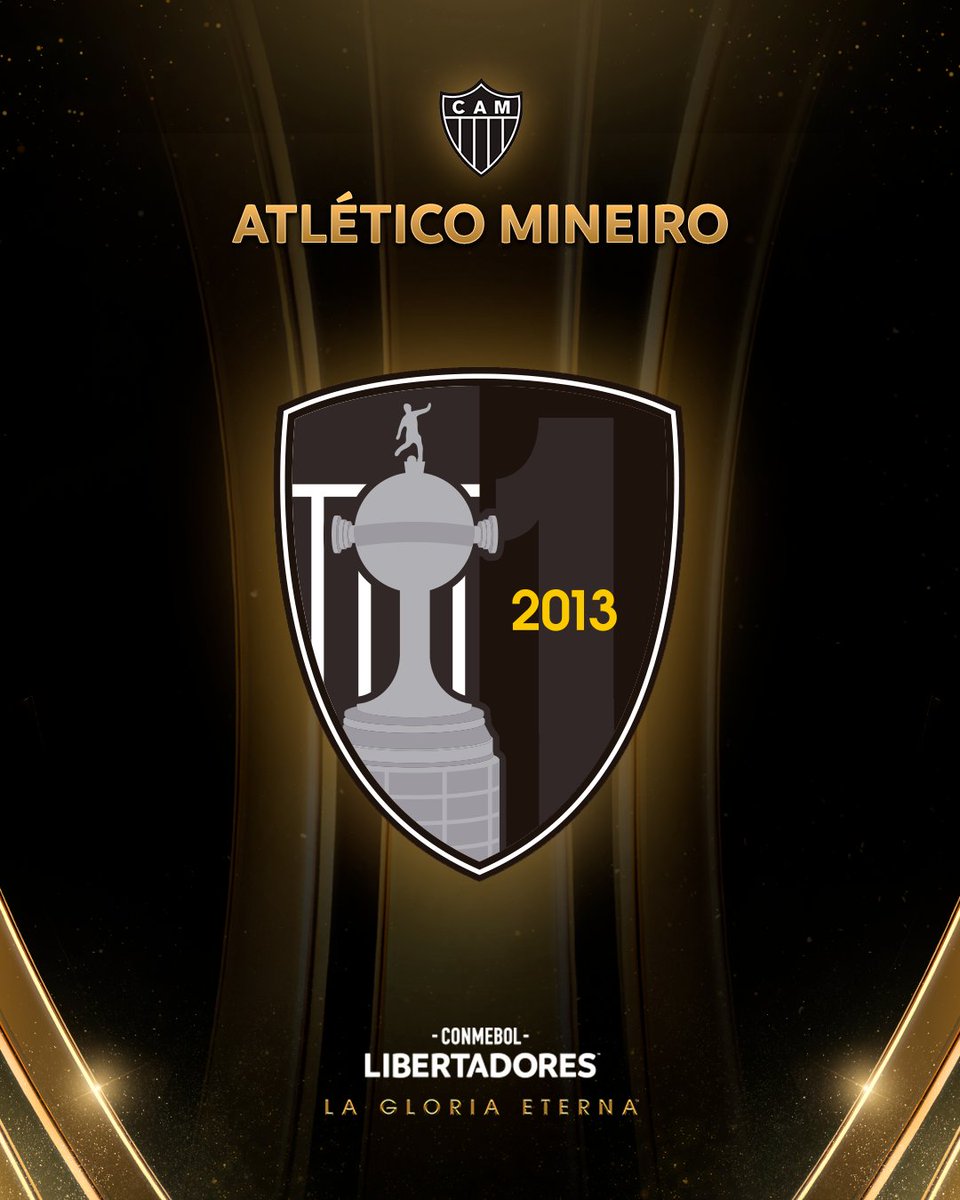 Libertadores's tweet photo. 🖤🤍🇧🇷 Los nuevos parches de la CONMEBOL #Libertadores: para @Atletico, la #GloriaEterna https://t.co/id0jwgNZjU