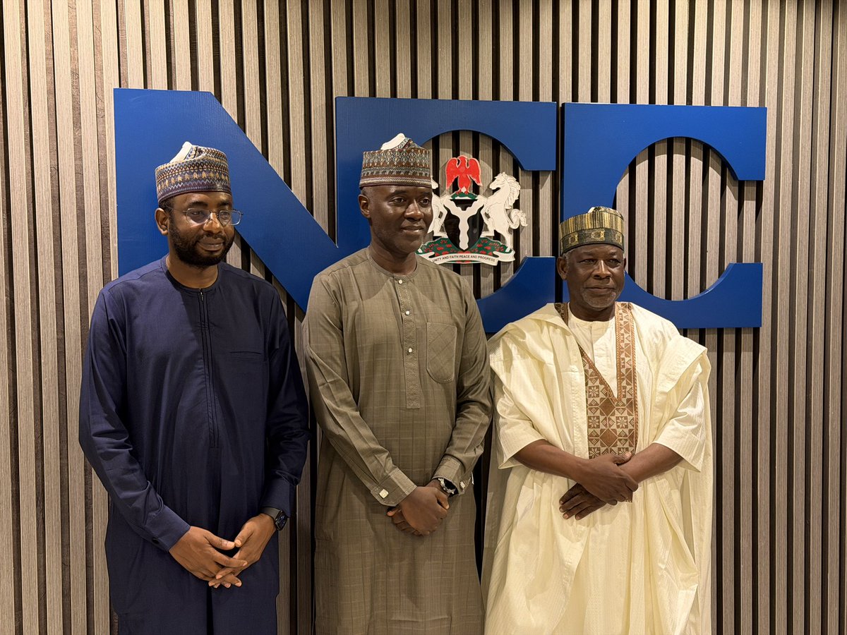NWDCOfficialNg's tweet photo. NWDC, NCC AND NITDA CHART STRATEGIC PARTNERSHIP ON DIGITAL SKILLS FOR NORTH WEST YOUTH 

The North West Development Commission (NWDC), the Nigerian Communications Commission (@NgComCommission) and National Information Technology Development Agency (@NITDANigeria) have committed to a strategic partnership to deliver large-scale digital skills training for young people across the seven states of the North West.

At a meeting in Abuja on Thursday, the Managing Director/Chief Executive Officer of the NWDC, Prof. Shehu Abdullahi Ma'aji, the Executive Vice Chairman/CEO of the NCC, Dr. Aminu Maida, and the Director-General of NITDA, Mallam Kashifu Inuwa Abdullahi (@KashifuInuwa), CCIE, resolved to pool resources, facilities and technical expertise behind a single, jointly-governed programme.

The initiative is to utilise NCC facilities for the delivery of the training, alongside NITDA's digital expertise and certification, structured as an intensive cycle blending in-person instruction with online learning. The tripartite partnership is designed to raise the skills and employability of young people across the region, a priority the Commission has identified as central to unlocking the North West's economic potential.

Human capital development remains central to the NWDC's mandate, and digital skills are its entry point.

Skills. Expertise. Opportunity. The North West is getting to work.

August 6, 2026.