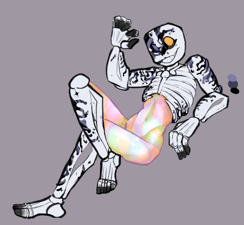 cercidy's tweet photo. nakey ref of a gift adopt I got, his name's Gouache 
#undertaleAU #undertaleOC https://t.co/z7WsKMiU4B