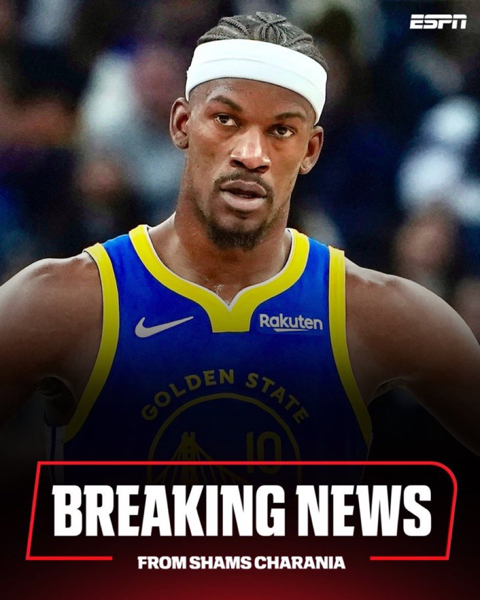 CJTheKING7776's tweet photo. JUST IN: Jimmy Butler is agreeing to a new two-year, $55M contract to stay with the Golden State Warriors, sources tell ESPN. 

After all of the times that he has said he wants to retire with the Golden State Warriors, it just might happen now that he has signed a new deal. https://t.co/8rUGFIQKOA