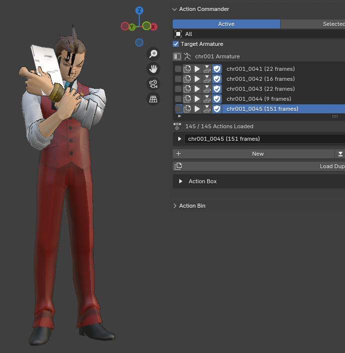 8yaron8's tweet photo. The animations are a bit tricky though - you need to export the model with its animations to Noesis in FBX format, resize it in Blender, apply the new transforms, and transfer them to RE model with textures + Gemini wrote a script that shortens the animation names. https://t.co/xAP6RVP9nl