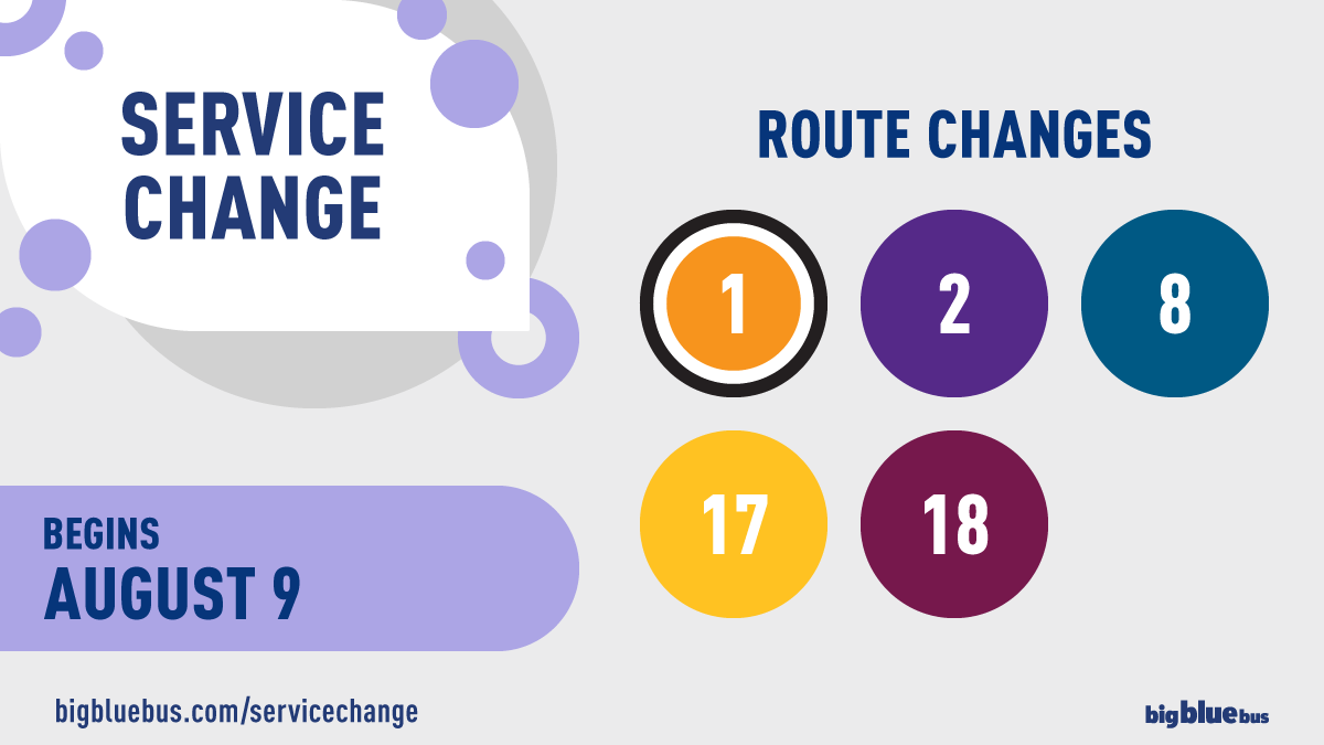 SMBigBlueBus's tweet photo. Friendly reminder: Starting Sunday, August 9, #BigBlueBus service changes go into effect! Enjoy more flexibility and convenience with expanded hours and more direct service to UCLA, the Ronald Reagan UCLA Medical Center and the Metro Rail E Line powered by #BrighterBlue.💙🚌 

For all change details, visit: https://t.co/naj0gEshfa. 

#RideWithConfidence #ServiceChange  @santamonicacity 

Recordatorio amistoso: A partir del domingo 9 de agosto, ¡los cambios en el servicio de #BigBlueBus entran en vigor! Disfruta de más flexibilidad y conveniencia con horarios ampliados y servicio más directo a UCLA, el Ronald Reagan UCLA Medical Center y la línea E del Metro Rail, impulsada por #BrighterBlue.💙🚌 

Para todos los detalles sobre los cambios, visita: https://t.co/8Zq3n8DiU3