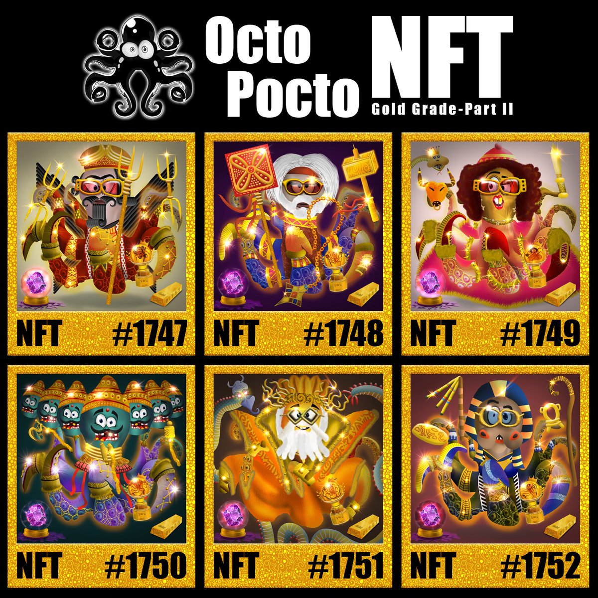 OCTOPOCTONFTS's tweet photo. Final Part to Gold Grade NFTs from OctoPocto Minting on August 08, @ 08:08AM (UTC) @ https://t.co/ZEc5WW4Fqm
Group: 98
Tier: 24
Trait: MYTHOLOGY II
#nftartists #nftcommunity #web3 #FCFS #1of1NFT #Octopocto #Octopus #OctopusNFT #RareNFT #collectables #NFT #MintNFT #OpenSea https://t.co/CmLRUqZi4m