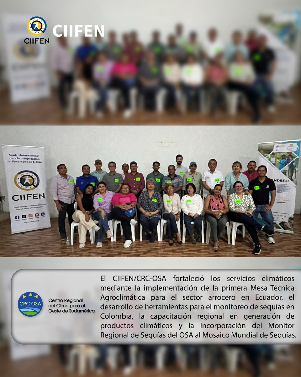 ciifen's tweet photo. 📢 Ya está disponible el Boletín Regional No. 7 de ENANDES+.

Conoce los principales resultados, avances y acciones desarrolladas por los socios del proyecto durante el primer semestre de 2026, fortaleciendo los servicios climáticos en la región.

⬇️ https://t.co/QykKm7AST5 https://t.co/LkgcQwrllb