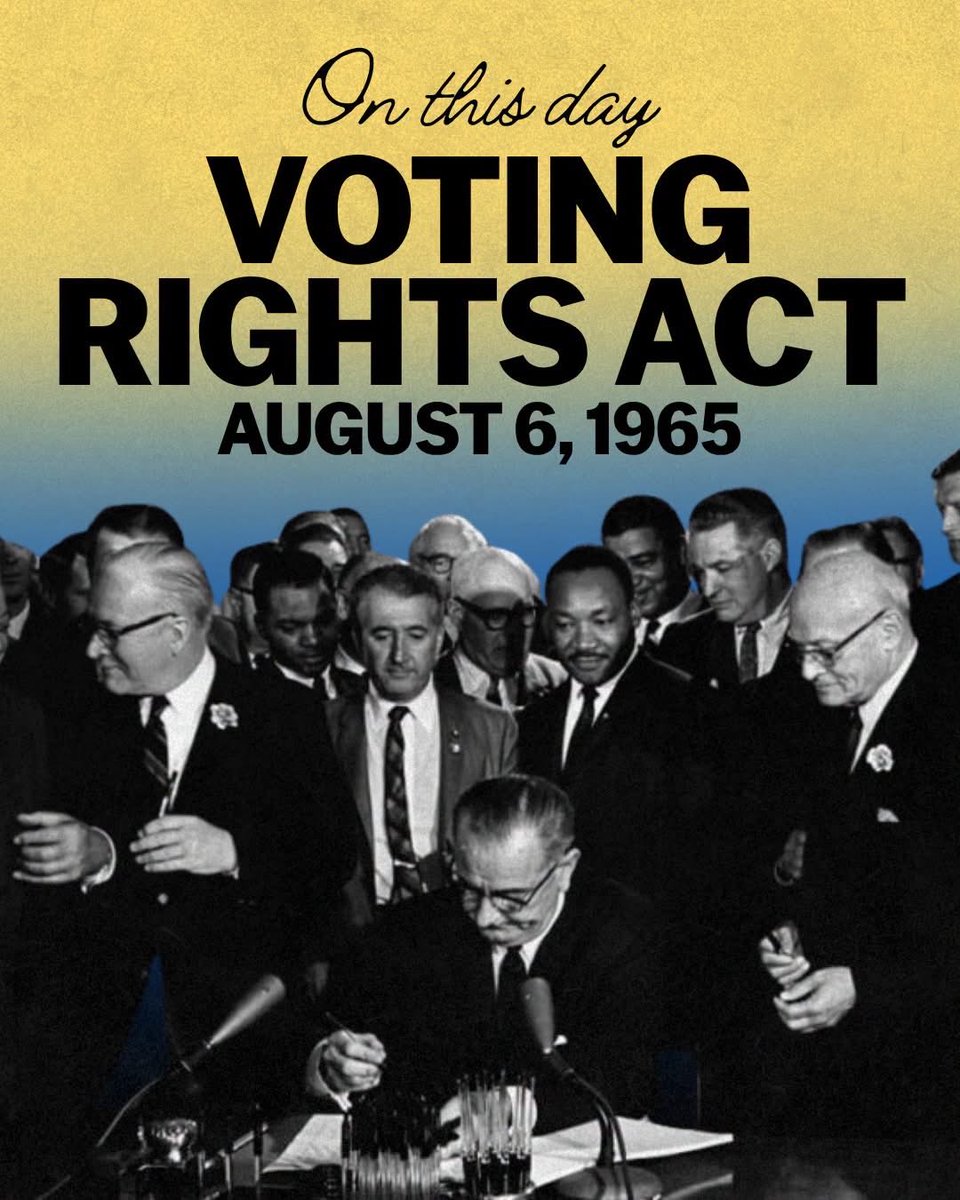 RepGonzalez's tweet photo. Sixty one years ago, President Lyndon B. Johnson signed the Voting Rights Act into law. Today, extremists in Washington are hellbent on eroding these protections and turning the clock back on freedom.

Why? To rig the system and stay in power.

Our democracy is fragile but worth fighting for. I will never give up on defending Americans’ sacred right to vote!
