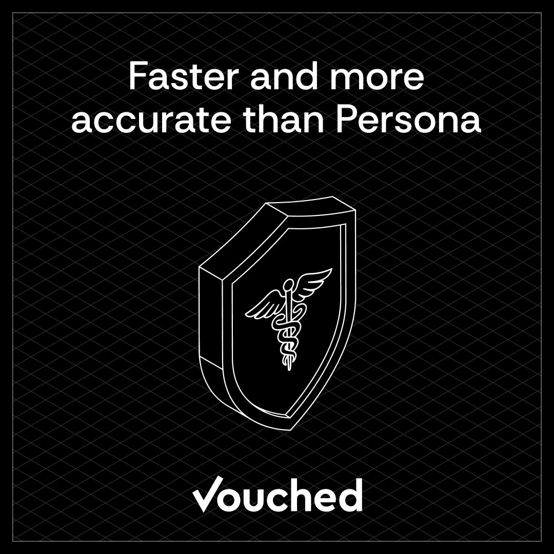 VouchedID's tweet photo. Vouched verifies telehealth patients in under 10 seconds. Persona tends to take ~30. Run us head-to-head for 30 days, free. We’ll beat Persona or give you your money back.

If we don’t win, you owe us nothing. Put us to the test:
https://t.co/aY8kLwT7Th https://t.co/y7RiVt4fwX