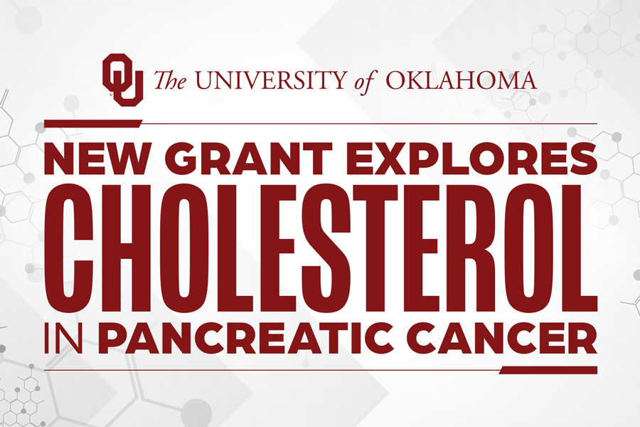 OUResearch's tweet photo. NEWS: A @UofOklahoma researcher has received a five-year, $2 million grant from the National Cancer Institute to investigate how pancreatic cancer uses cholesterol to survive chemotherapy. 

https://t.co/qjCwwAWcNt https://t.co/L2pTuAKcrr
