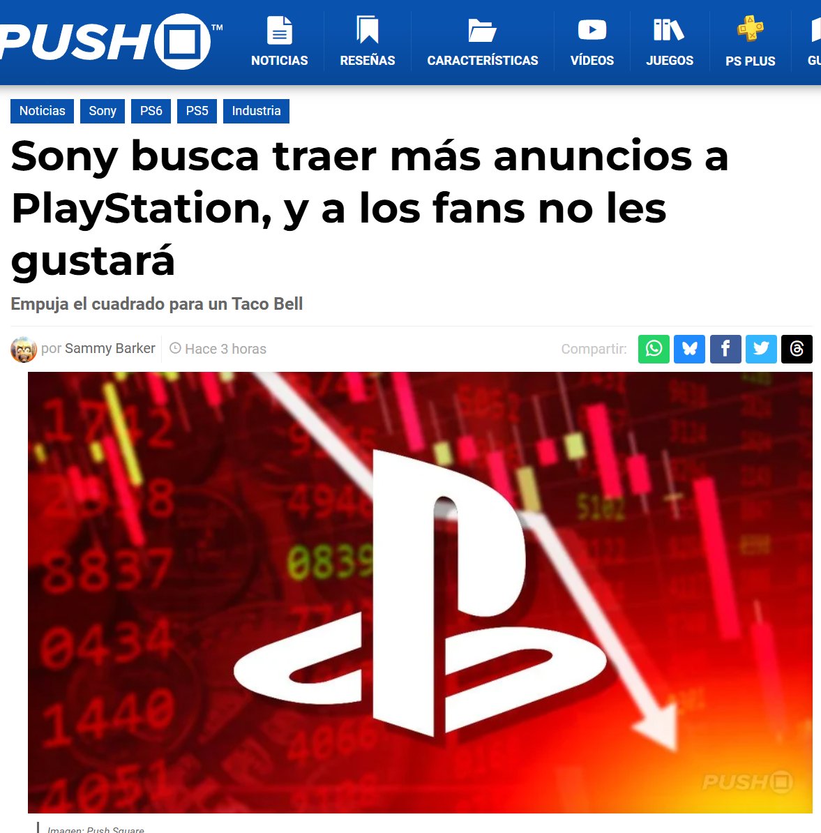 Skyhammer_games's tweet photo. Parece ser que Playstation todavía no ha enfadado lo suficiente a sus usuarios: 

"Un puesto con sede en San Mateo busca específicamente un Director de Alianzas con Clientes, que sería responsable de asociarse con grandes marcas y vender oportunidades publicitarias emergentes.

Quizá conviene señalar que estos pueden abarcar una amplia gama de estrategias, incluyendo alianzas con PS Plus, colocaciones en PS Store o incluso colaboraciones en contenidos.

Pero creo que lo crucial para la oferta de trabajo es que menciona específicamente marcas "no endémicas", lo que significa que el alcance aquí va más allá de la promoción de próximos juegos como GTA 6 y Call of Duty: Modern Warfare 4, y en su lugar se centra en productos no relacionados con los videojuegos, como Coca-Cola o McDonalds.

Esta no es la primera vez que Sony se aventura con la publicidad en consolas: añadió de forma controvertida anuncios a WipEout HD en PS3 ya en 2008, aunque estos fueron retirados rápidamente del juego tras una reacción negativa.

Aunque PlayStation prevé beneficios récord para este año fiscal, está claro que la compañía está sintiendo la presión en un entorno económico que no es especialmente favorable en este momento."