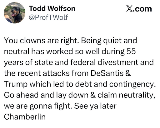 glukianoff's tweet photo. The AAUP made its first-ever national political endorsement, backing Abdul El-Sayed in Michigan’s Democratic U.S. Senate primary.
When critics objected, its president reportedly called them “clowns” in a now-deleted post. That says it all. https://t.co/1pC1Q10HA8