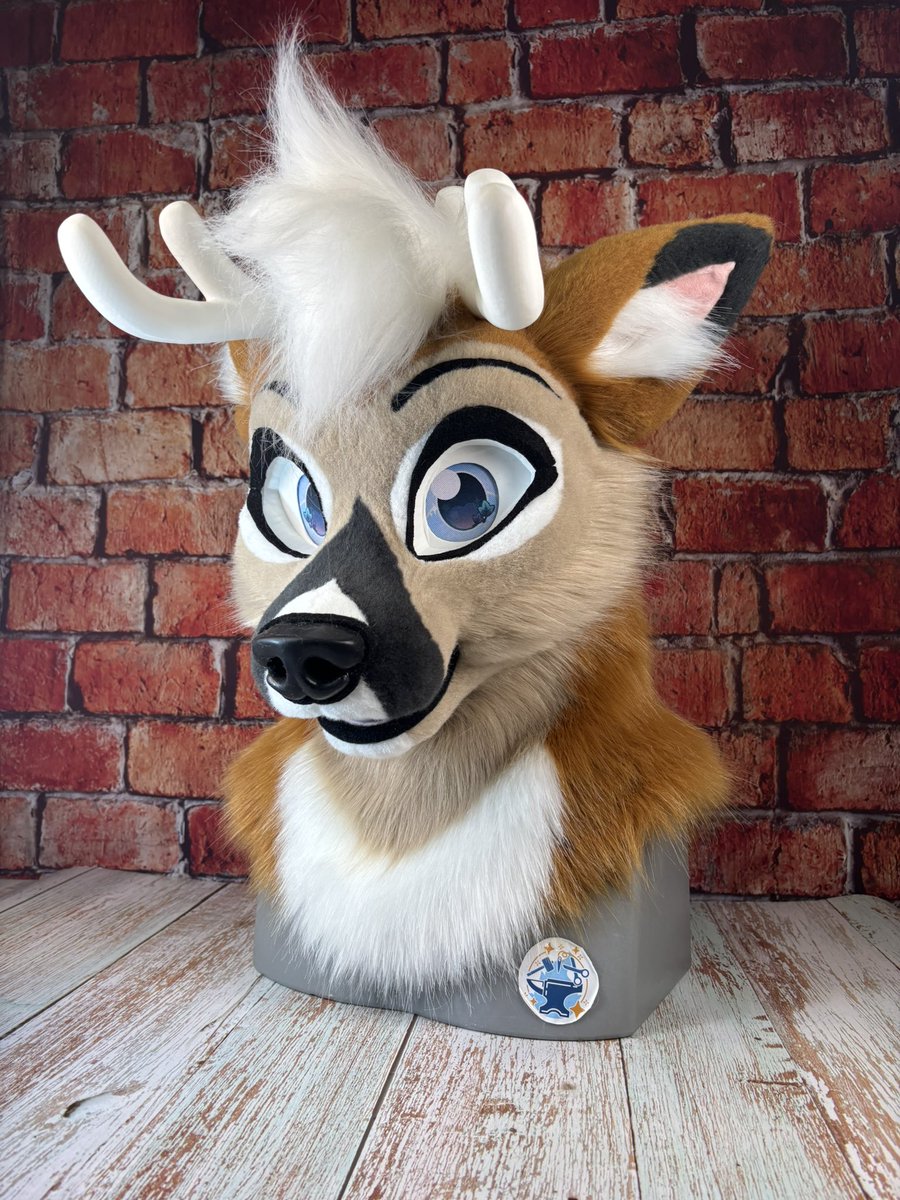 FurryForgeF's tweet photo. Fern Is Finished! 🪴

They are available for €3,500. 

✨Moveable Jaw &amp; Changeable Parts 

✨Art badge, fursuit spray, brush, belt, charm, eyelids, antlers, hair, tail, Stickers, sewing kit and changeable tounges. 

✨Upgrades for Hooves available. 

💵Payment plans accepted. https://t.co/s1HN8jNhnX