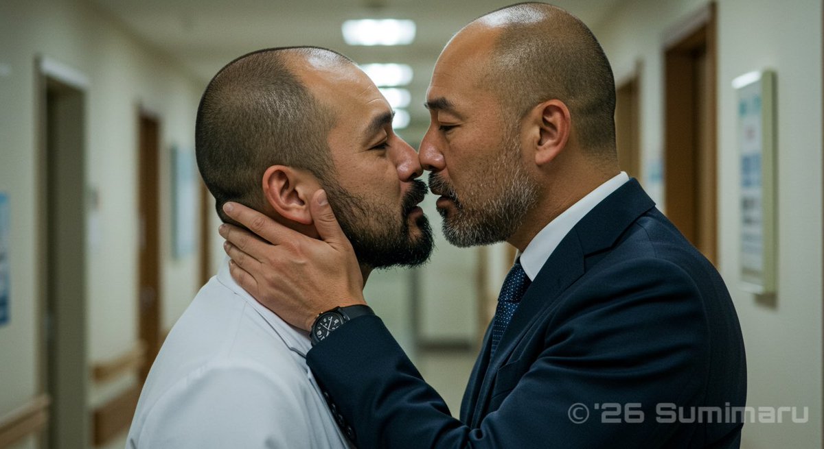 sumimaru_rd's tweet photo. "Corridor Quiet Partners"
#AI男子 #Alman #AIGeneratedMan #Almale
#clinicalcorridor #duostance #quietwhisper
#sharedsecret #professionalbond
#RuggedDuo
《I uploaded the revised version.》 https://t.co/akBsLlyXHR