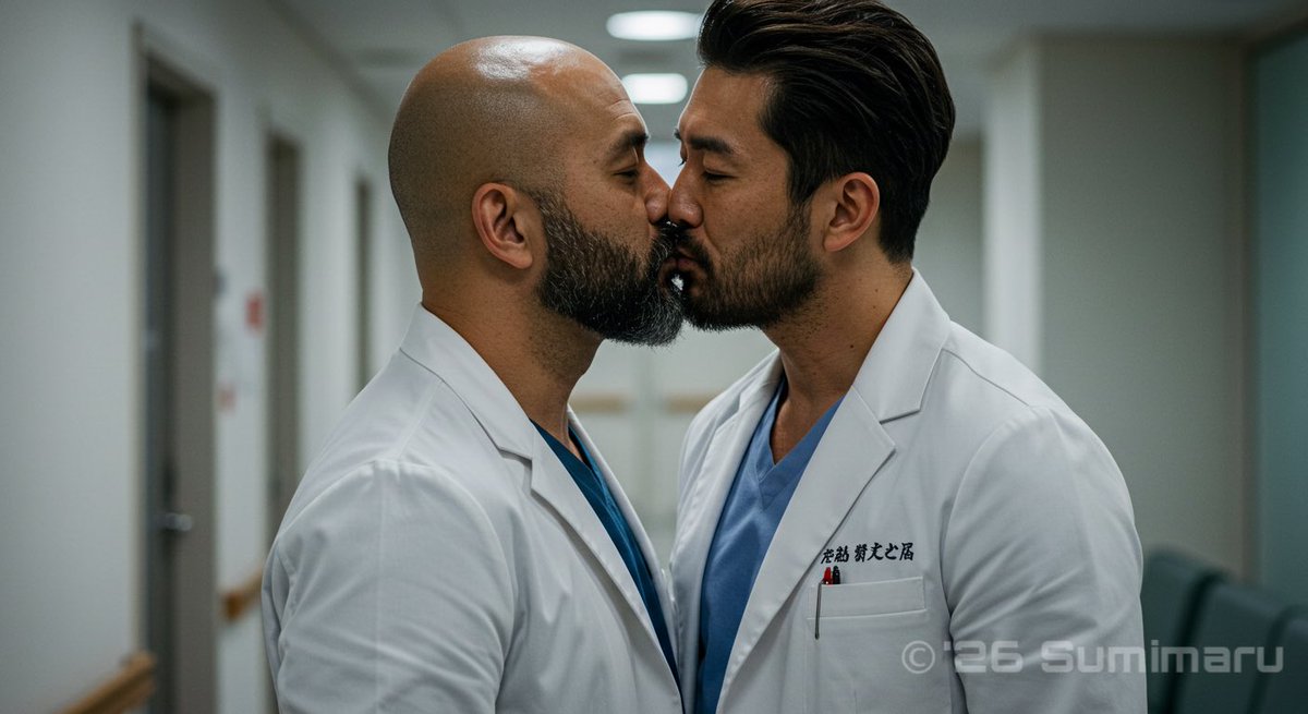 sumimaru_rd's tweet photo. "Corridor Quiet Partners"
#AI男子 #Alman #AIGeneratedMan #Almale
#clinicalcorridor #duostance #quietwhisper
#sharedsecret #professionalbond
#RuggedDuo
《I uploaded the revised version.》 https://t.co/akBsLlyXHR