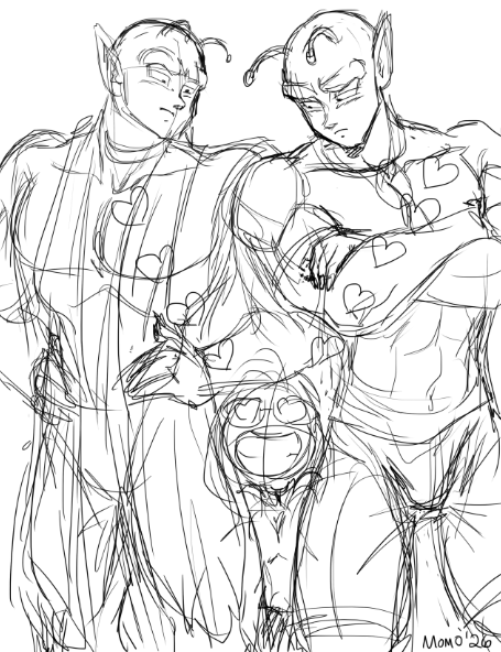 chiomomo1981's tweet photo. Se vale soñar ! mi OC con Piccoro japones y Piccoro español latino: #Piccoro #Piccolo #DragonBallZ @Carlhillos #sketch proximamente a color :P https://t.co/UTx6pNRHn6