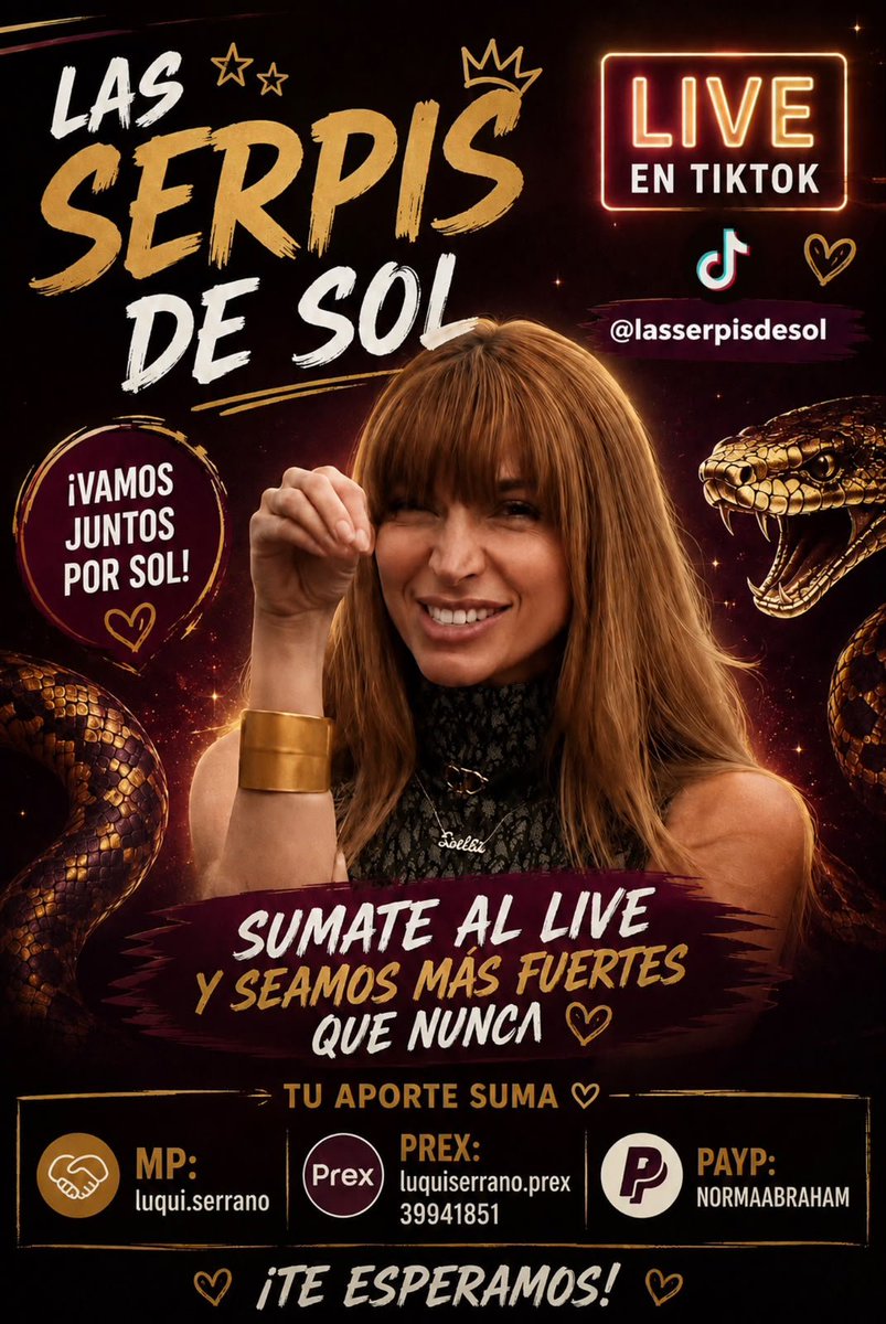 cotyverse's tweet photo. LIVE EN TIKTOK 

Vamos a estar recaudando para JUANICAR AL 9009
 junto a @lucaserrano_ a las 17.30hs
En la cuenta: 
https://t.co/elm1P78qgi
Alias: 
MP: luqui.serrano | PREX: 39941851 PAYPAL: normaabraham 
#granhermano https://t.co/QVN2QblNWZ