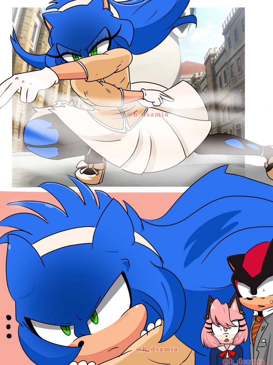 samiaships's tweet photo. Spy x family #sonadow #shadonic #sonicthehedgehog #shadowthehedgehog anya es Amy (^_-) https://t.co/uzNyBFbQUi