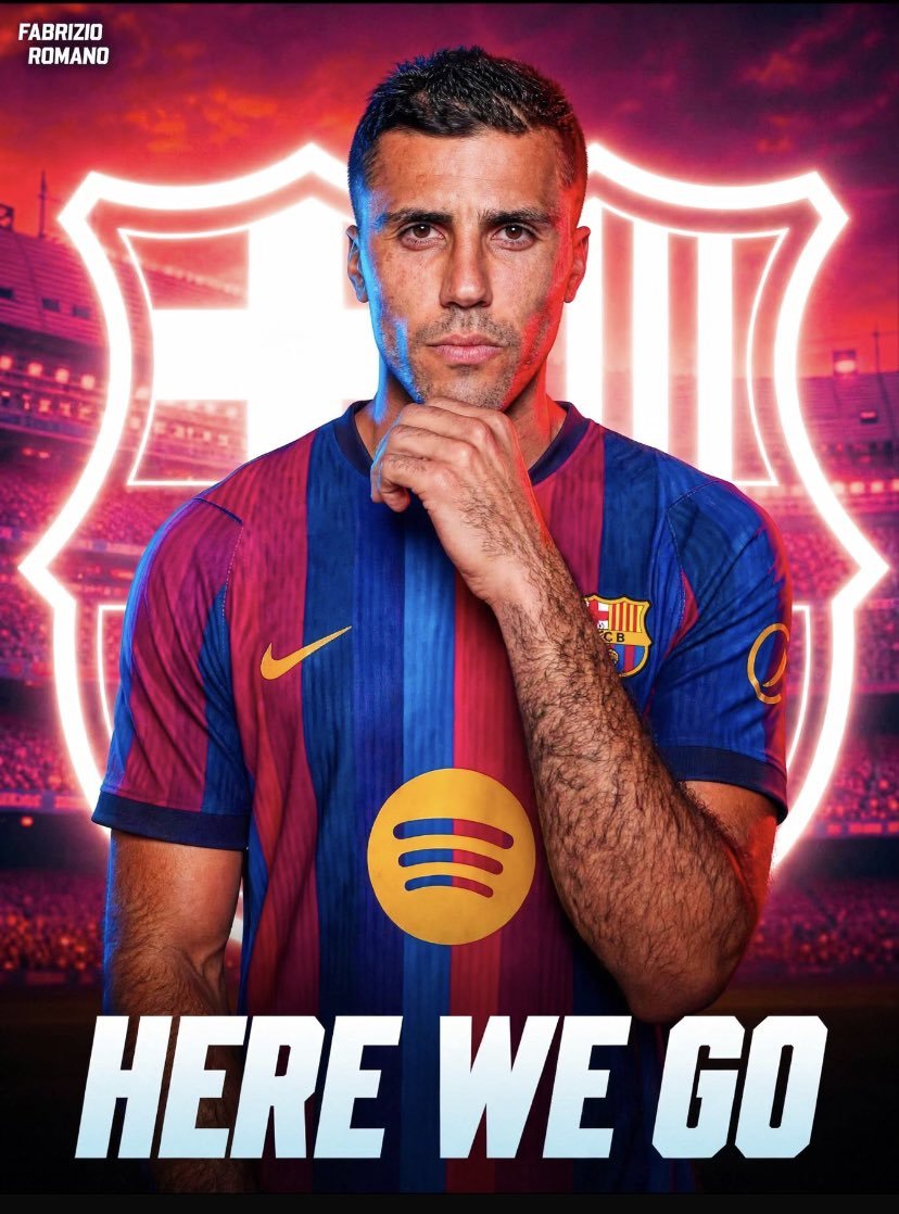 MayurXBarca's tweet photo. 🚨💣 BREAKING: RODRI TO FC BARCELONA, HERE WE GO! 🔴🔵

Barcelona and Manchester City have agreed on the deal for the Ballon d’or winner. Contract until 2029. Medical scheduled next week.

🇪🇸 Rodri wanted Barca. Project convinced him !!

@FabrizioRomano 
#ForçaBarça#ViscaElBarça
#Barça #FCB #FCBarcelona #MésQueUnClub