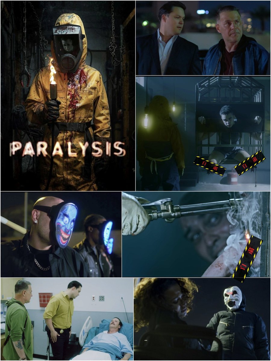 take_shit_death's tweet photo. PARALYSIS (2026)

溶接マスクジャケのホラーに
ハズれなし?説
改めて立証🔥👨‍🏭面白かった！

罪もない人の命を奪ったクズチンピラどもが謎のキラーに取っ捕まってコ"アい報いを受けるザマぁ系拷問スプラッター╳バディ刑事もの

終盤のタネ明かしとかも含め
全体的に｢ソウ｣リスペクトなノリ！
好き🤭 https://t.co/nbc0CBF0EN