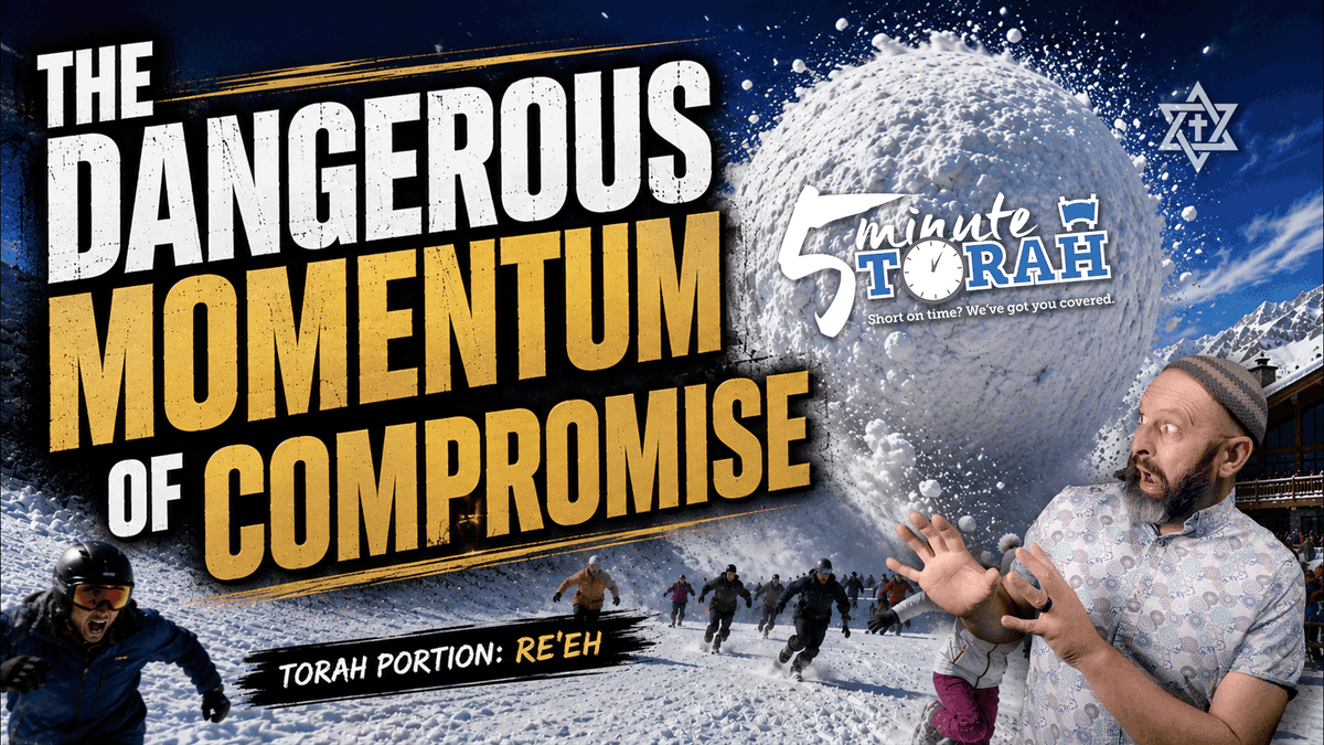 Shalomacon's tweet photo. The Snowball Effect of Sin... and Obedience | 5 Minute Torah #Re'eh https://t.co/v8Y3AI2xN0 via @YouTube https://t.co/7qG1wxkvHb