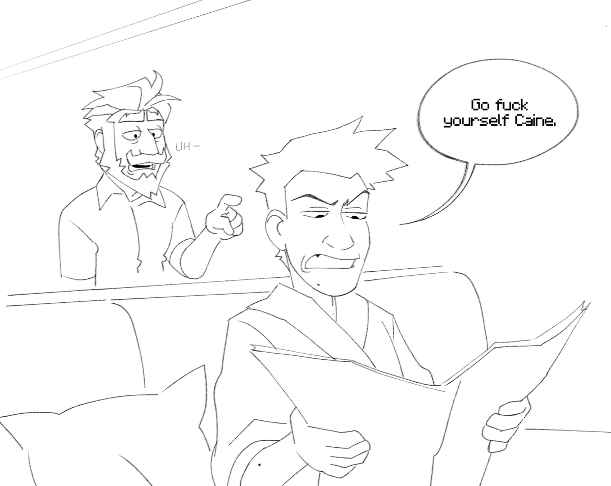 PlzOpenTheDoor8's tweet photo. CW: Mirrorship - Cainecest

17 years of having a body double and only just now did he realize he has more options.

AU // #TADCNSFW #GenitalCircus https://t.co/TTygdTrg7A