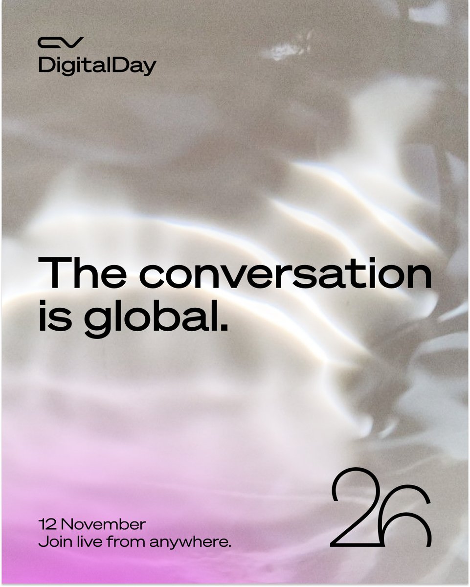 cvglobal_'s tweet photo. Wherever you are, you’re invited.
Join the DigitalDay_26 livestream for keynotes, panels, interviews, and stories from digital mission around the world, with translated captions.
Register: https://t.co/nGQvbyhVLn https://t.co/AQuGFBpetO