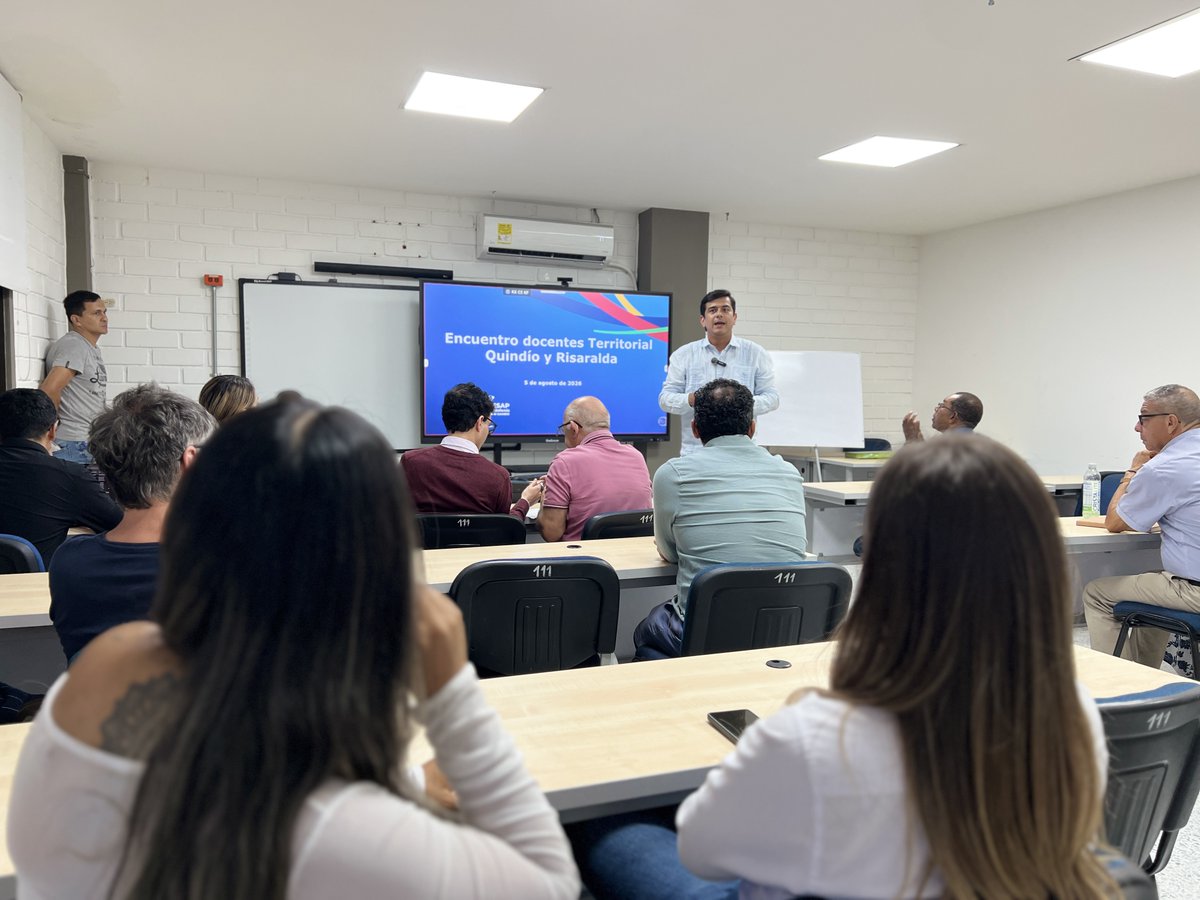 ESAPOficial's tweet photo. #Territoriales | En Dosquebradas, la #TerritorialQuindíoRisaralda llevó a cabo la inducción docente catedrático, un espacio valioso donde se proporcionó información clave sobre el quehacer educativo y se establecieron las bases para el correcto inicio del período academico 2026-2.