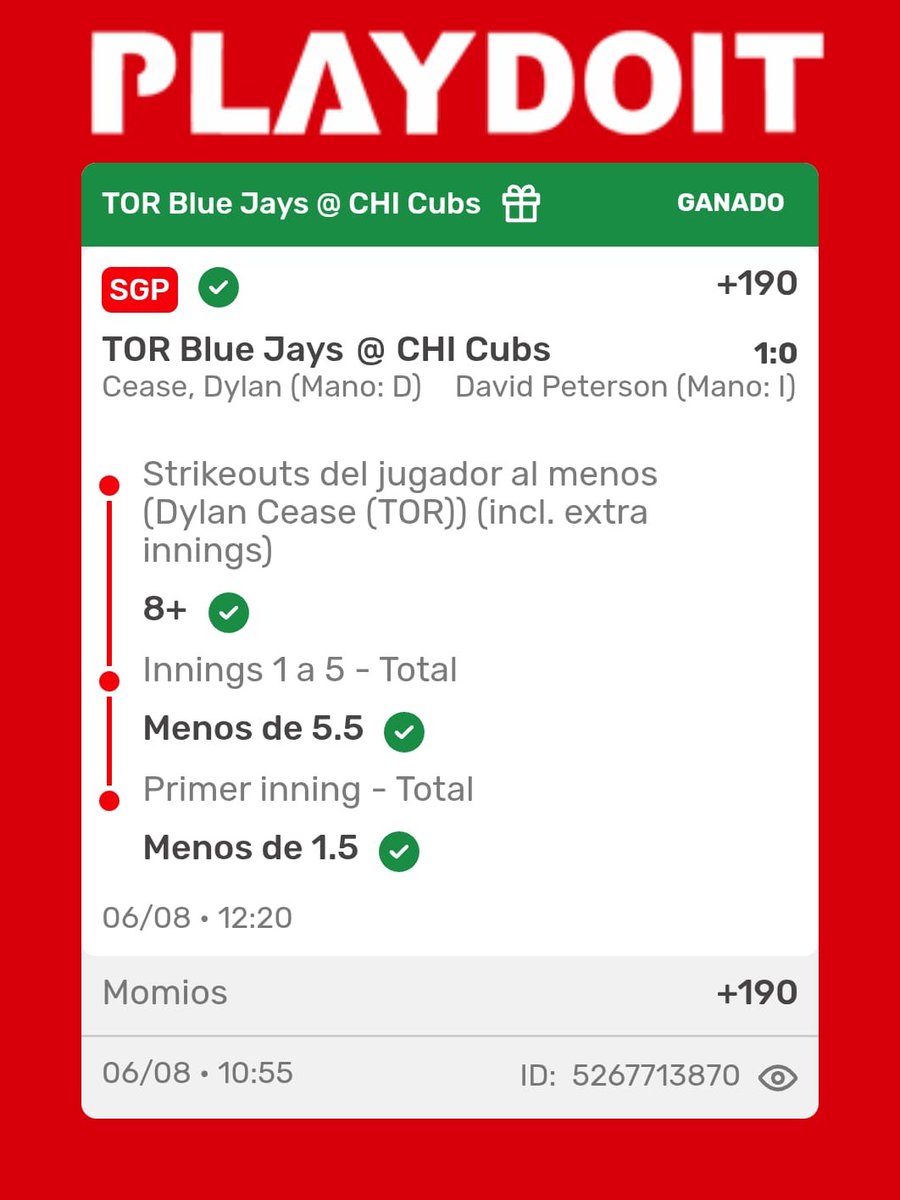 ElBulldogPicks's tweet photo. 5to inning y pasamos a cajas, siempre es bueno ganar después de una mala racha, a seguir por el camino, +190 a la bolsa ✅🫡⚾🇺🇲 https://t.co/k7DItXCtuz