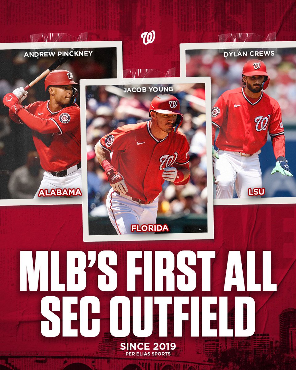 Nationals's tweet photo. alabama 🤝 florida 🤝 lsu https://t.co/jLi8POZCRs