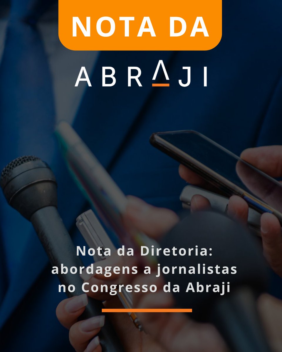 abraji's tweet photo. 🔸A Abraji recebeu com preocupação a informação de que funcionários do Consulado dos EUA circulavam pelo 21º Congresso da Abraji para “aliciar jornalistas para conversas sobre o processo eleitoral brasileiro e a situação da ‘liberdade de expressão’ no país”

👋 #textoalternativo https://t.co/C2YsMoWCWn