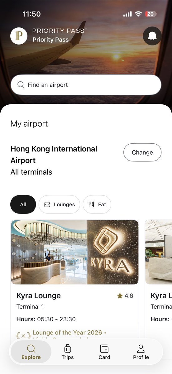 Starcommander10's tweet photo. For the past one year, I have been working on this app, and this week it went live across all countries in the world.

This may not be a huge deal, but in the world of AI, this app is completely human designed and developed which I am incredibly proud 🥹 

Introducing Priority Pass+, a brand new and experience for your flying needs.

This 🧵 includes all the new features we developed with love ❤️
