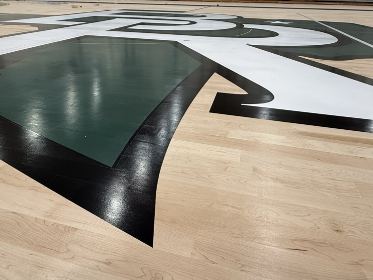 BlueRidgeISD's tweet photo. Sneak peek at the BRHS gym progress. We aren't quite there yet, but the wait will be worth it. #RaiseTheRidge https://t.co/5r94EDeUBN