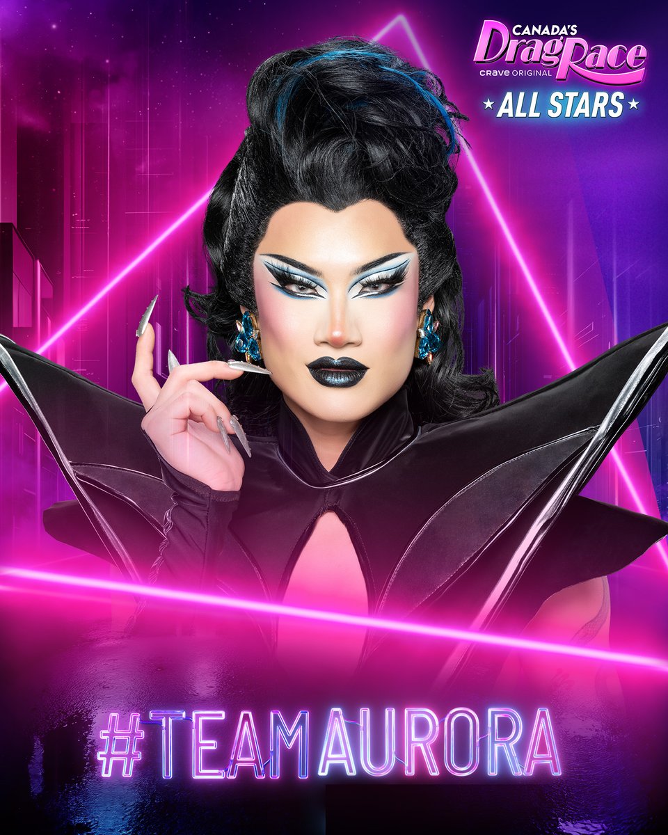 canadasdragrace's tweet photo. Is @AuroraMatrix your choice for the crown? 👑  

Use #TeamAurora to show your support. 💖  

#CanadasDragRace: All Stars https://t.co/qxfAWWMcp7