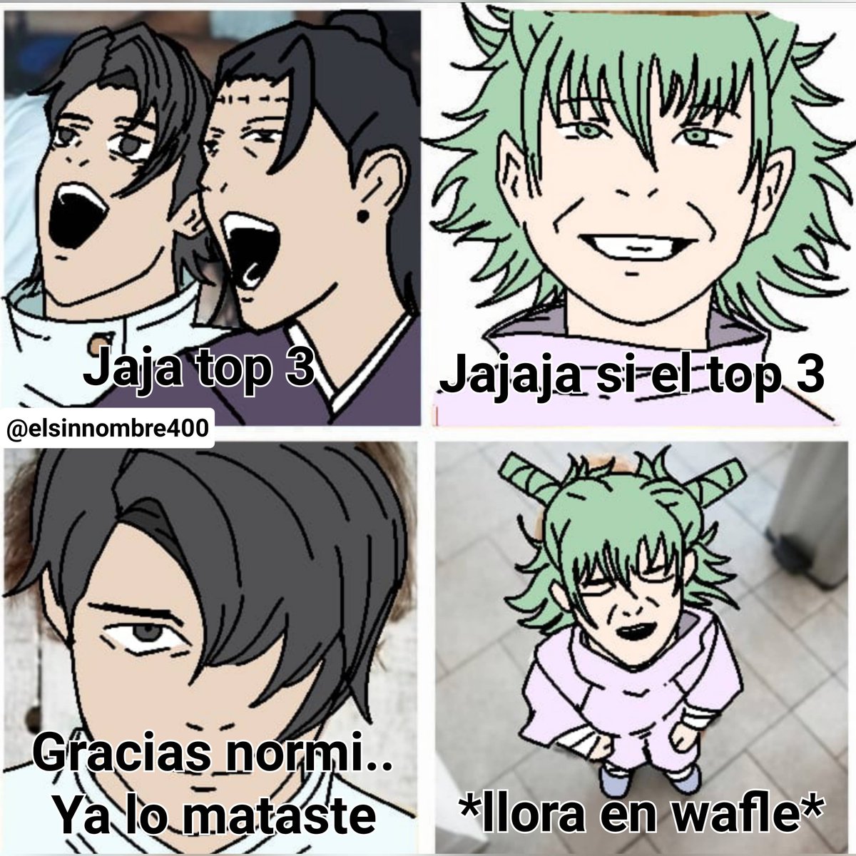 elsinnombre400's tweet photo. Curi del top 3 de jjk 🗣‼️🔥

Creditos a mi compa por hacer este curi, grax haziel https://t.co/T7sSNJClZi